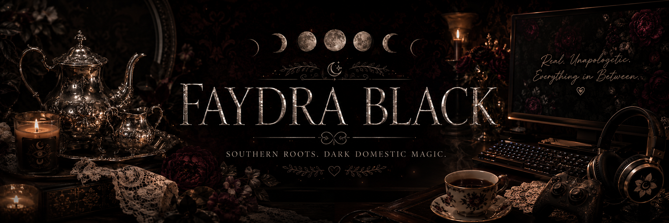 Faydra Black — Southern Roots. Dark Domestic Magic.